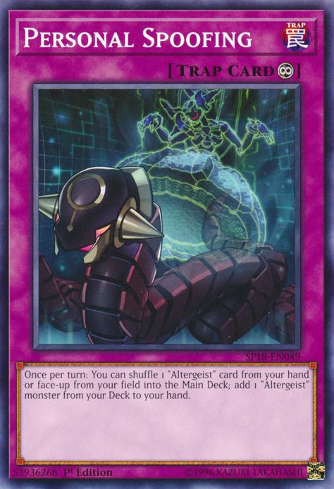 Personal Spoofing - SP18-EN049 - Common - 1st Edition available at 401 Games Canada