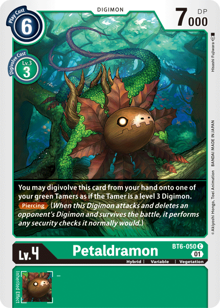 Petaldramon - BT6-050 - Common available at 401 Games Canada