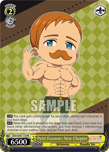 Petit Escanor: New Chapter - SDS/SX05-E113 - Promo available at 401 Games Canada