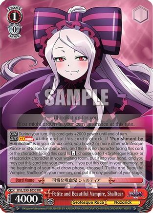 Petite and Beautiful Vampire, Shalltear - OVL/S99-E053 - Double Rare available at 401 Games Canada