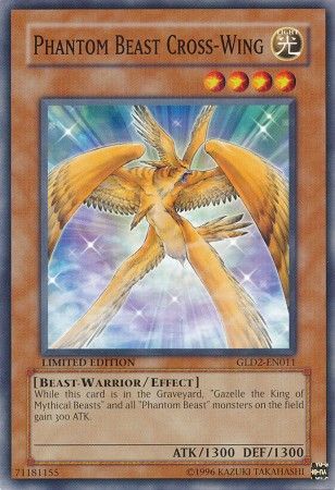 Phantom Beast Cross-Wing - GLD2-EN011 - Common - Limited Edition available at 401 Games Canada
