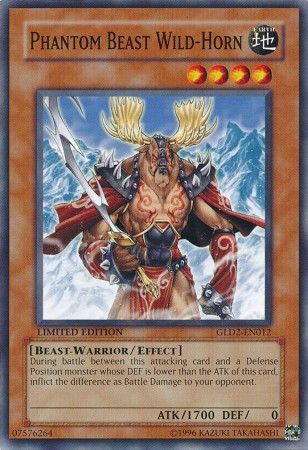 Phantom Beast Wild-Horn - GLD2-EN012 - Common - Limited Edition available at 401 Games Canada