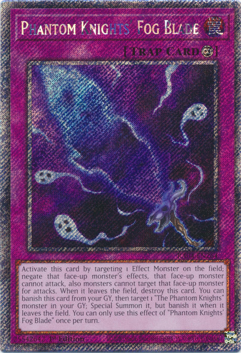 Phantom Knights' Fog Blade (Platinum Secret Rare) - RA04-EN264 - Platinum Secret Rare - 1st Edition