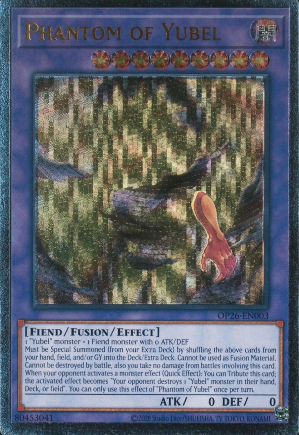 Phantom of Yubel (UTR) - OP26-EN003 - Ultimate Rare - Unlimited