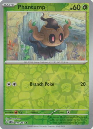 Phantump - 011/197 - Common - Reverse Holo available at 401 Games Canada