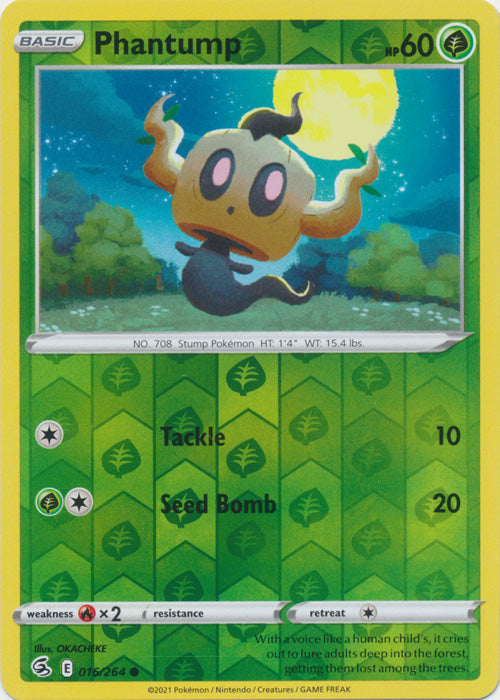 Phantump - 016/264 - Common - Reverse Holo available at 401 Games Canada