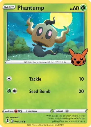 Phantump - 016/264 - Promo (Trick or Trade BOOster Bundle) available at 401 Games Canada