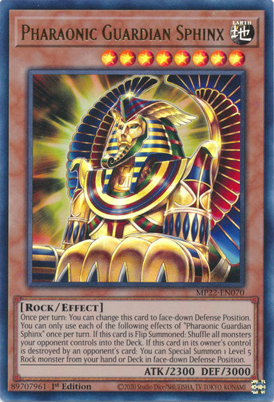 Pharaonic Guardian Sphinx - MP22-EN070 - Ultra Rare - 1st Edition available at 401 Games Canada