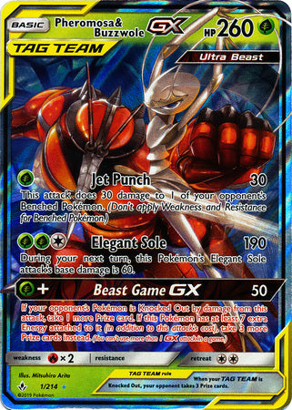 Pheromosa & Buzzwole GX - 1/214 - Ultra Rare available at 401 Games Canada