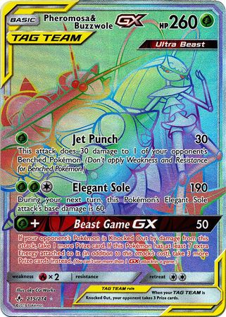 Pheromosa & Buzzwole GX - 215/214 - Hyper Rare available at 401 Games Canada