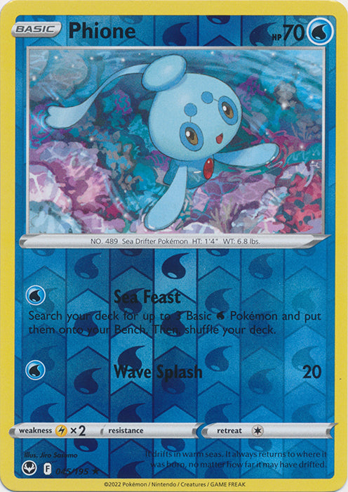 Phione - 045/195 - Rare - Reverse Holo available at 401 Games Canada
