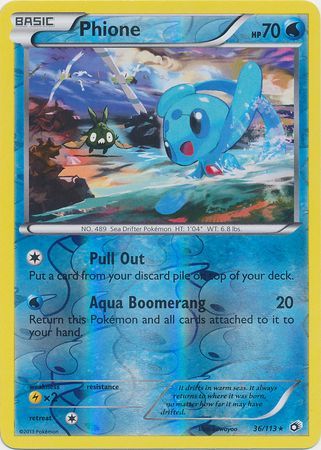 Phione - 36/113 - Rare - Reverse Holo available at 401 Games Canada