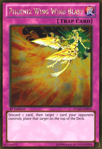 Phoenix Wing Wind Blast - PGLD-EN070 - Gold Rare - 1st Edition available at 401 Games Canada