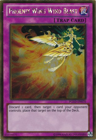 Phoenix Wing Wind Blast - PGLD-EN070 - Gold Rare - Unlimited available at 401 Games Canada
