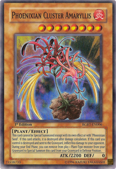 Phoenixian Cluster Amaryllis - RGBT-EN006 - Super Rare - 1st Edition available at 401 Games Canada