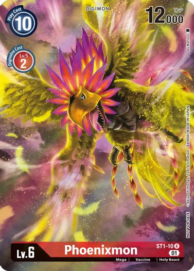 Phoenixmon (1-Year Anniversary Box Topper) - ST1-10 - Rare available at 401 Games Canada