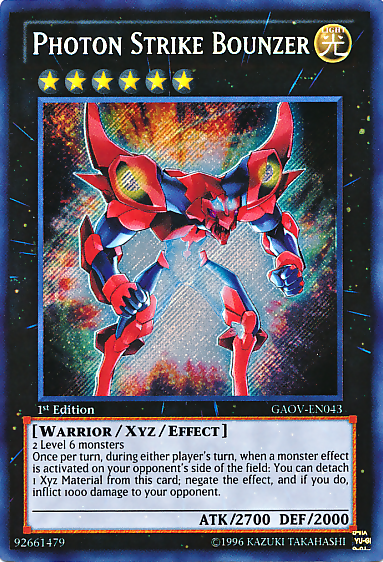 Photon Strike Bounzer - GAOV-EN043 - Secret Rare - 1st Edition available at 401 Games Canada