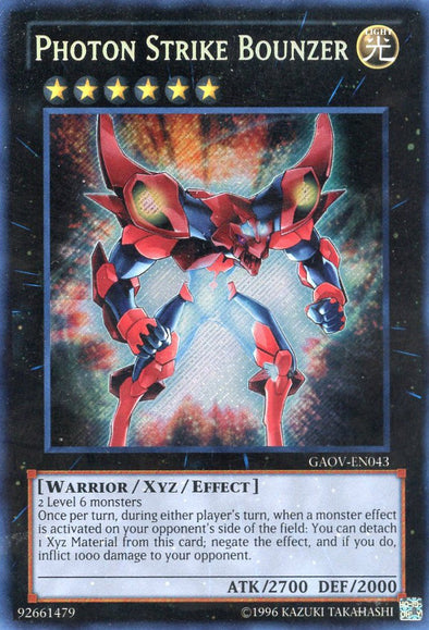 Photon Strike Bounzer - GAOV-EN043 - Secret Rare - Unlimited available at 401 Games Canada