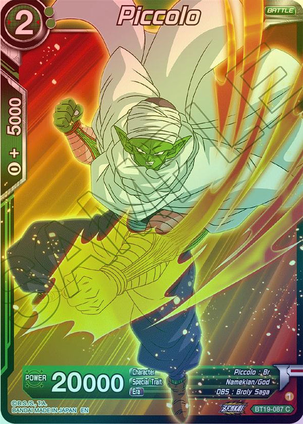 Piccolo - BT19-087 - Common (Foil) available at 401 Games Canada