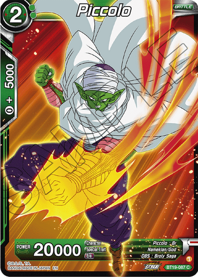 Piccolo - BT19-087 - Common available at 401 Games Canada