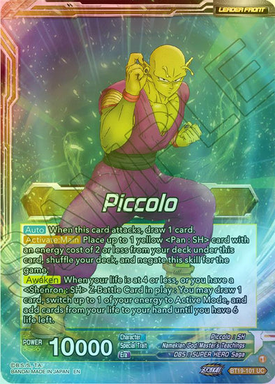 Piccolo - BT19-101 - Uncommon (Foil) available at 401 Games Canada