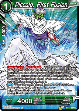 Piccolo, First Fusion - BT17-067 - Rare (Foil) available at 401 Games Canada