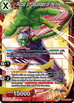 Piccolo Jr., Descendant of the King - BT12-004 - Super Rare available at 401 Games Canada