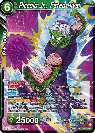 Piccolo Jr., Fated Rival - BT18-076 - Super Rare available at 401 Games Canada