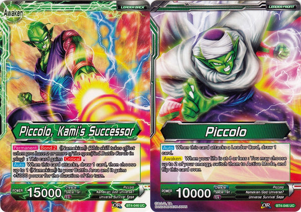 Piccolo // Piccolo, Kami's Successor - BT4-046 - Uncommon (Foil) available at 401 Games Canada