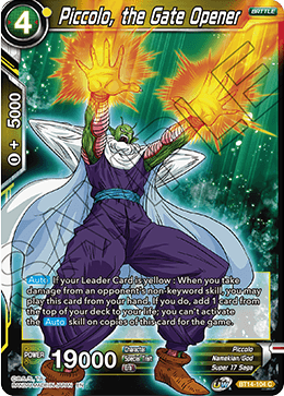 Piccolo, the Gate Opener - BT14-104 - Common available at 401 Games Canada