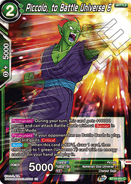 Piccolo, to Battle Universe 6 - BT16-054 - Common (Foil) available at 401 Games Canada