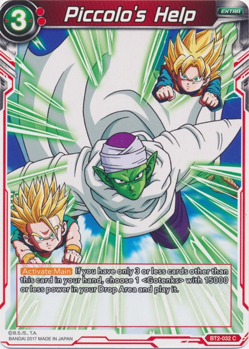 Piccolo's Help - BT2-032 - Common available at 401 Games Canada