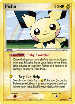 Pichu - 21/108 - Rare available at 401 Games Canada