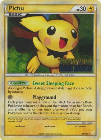 Pichu - 28/123 - Pre-Release Promo available at 401 Games Canada