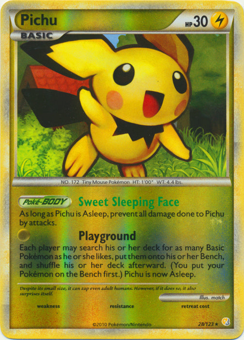 Pichu - 28/123 - Rare - Reverse Holo available at 401 Games Canada