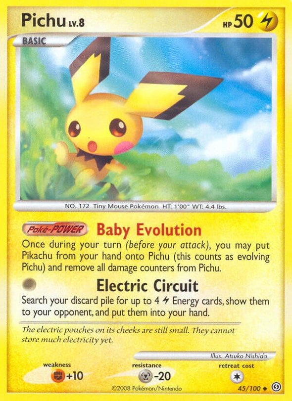 Pichu - 45/100 - Uncommon available at 401 Games Canada