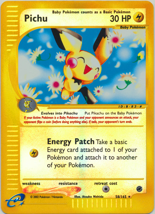 Pichu - 58/165 - Rare - Reverse Holo available at 401 Games Canada