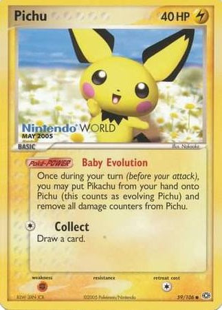 Pichu - 59/106 - Promo (Nintendo WORLD May 2005) available at 401 Games Canada