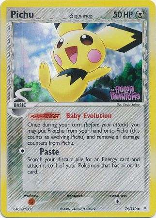 Pichu - 76/110 - Common - Reverse Holo available at 401 Games Canada