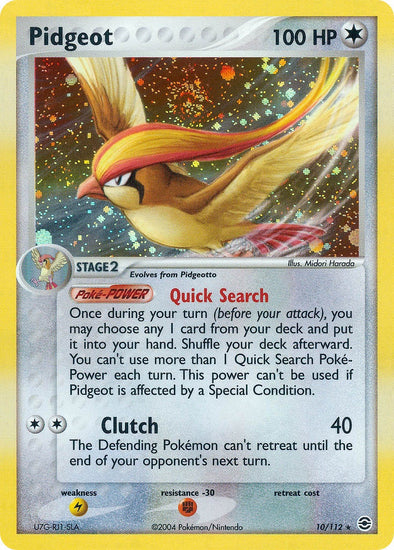 Pidgeot - 10/112 - Holo Rare available at 401 Games Canada