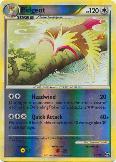 Pidgeot - 29/102 - Rare - Reverse Holo available at 401 Games Canada