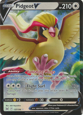 Pidgeot V - 137/196 - Ultra Rare available at 401 Games Canada