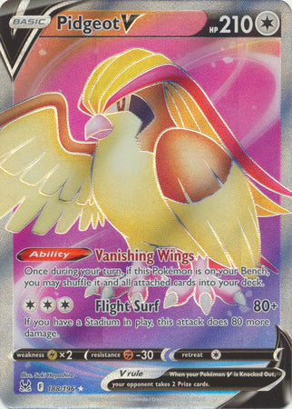 Pidgeot V - 188/196 - Full Art Ultra Rare available at 401 Games Canada