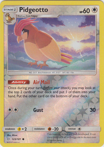 Pidgeotto - 123/181 - Reverse Foil available at 401 Games Canada