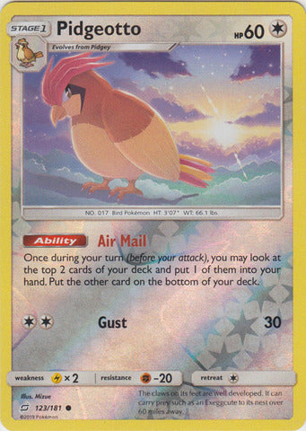 Pidgeotto - 123/181 - Common - Reverse Holo available at 401 Games Canada