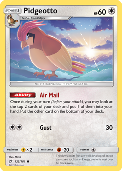 Pidgeotto - 123/181 available at 401 Games Canada