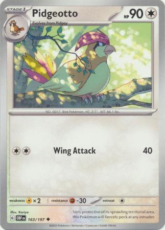 Pidgeotto - 163/197 - Uncommon available at 401 Games Canada