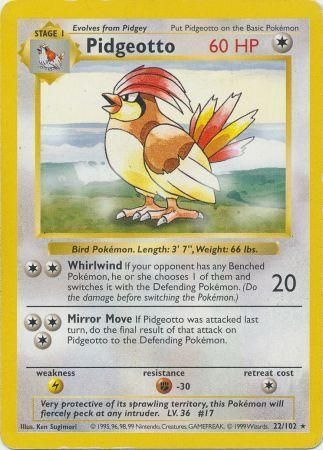 Pidgeotto - 22/102 - Rare - Shadowless available at 401 Games Canada