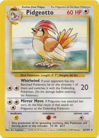 Pidgeotto - 22/102 - Rare - Unlimited available at 401 Games Canada