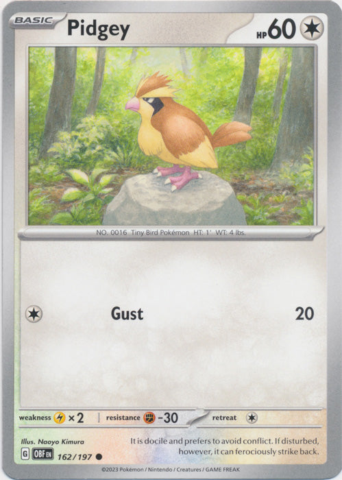 Pidgey - 162/197 - Common available at 401 Games Canada